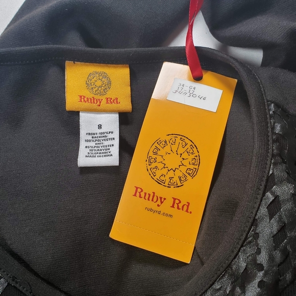 🆕️ Ruby Rd Mesh Front Zip Up - NWT - Sz 8 - Picture 7 of 7